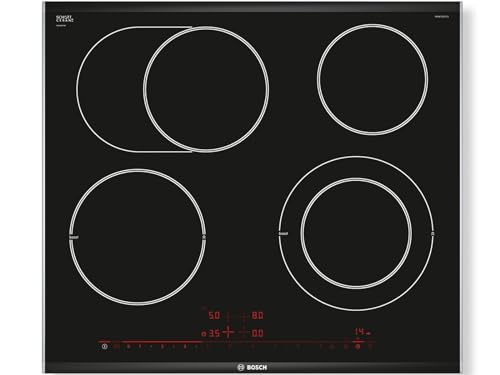 Bosch PKN675DP1D Serie 8 Elektrokochfeld (autark) / 60 cm / Schwarz / ComfortProfil / DirectSelect Premium / 17 Leistungsstufen / PowerBoost / Kindersicherung / Energieverbrauchs-Anzeige / ReStart von Bosch Hausgeräte