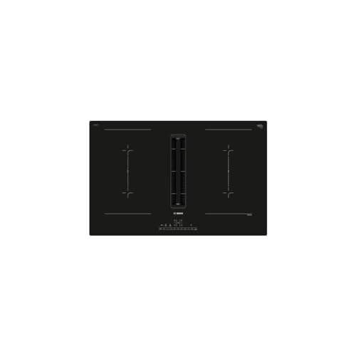 Bosch PVQ811F15E Serie 6 Induktionskochfeld mit Dunstabzug (autark), 80 cm breit, CombiZone Kombination zweier Kochzonen, PowerBoost schnelleres Kochen, DirectSelect intuitive Bedienung, ReStart von Bosch