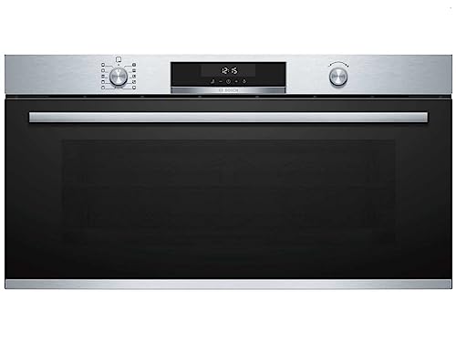 Bosch VBC5580S0 Serie 6 Einbau-Backofen, 48 x 90 cm extra breit, LCD-Touchdisplay, Versenkknebel, 1-fach ebenunabhängiger Teleskop-Auszug von Bosch