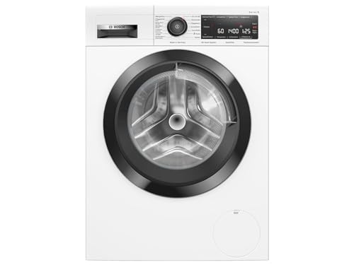 Bosch WAV28M33 Serie 8 Waschmaschine Frontlader/A / 48 kWh/100 Waschzyklen / 1400 UpM / 9 kg/weiß/Fleckenautomatik / 4D Wash System/EcoSilence Drive/Allergie Plus von Bosch Hausgeräte