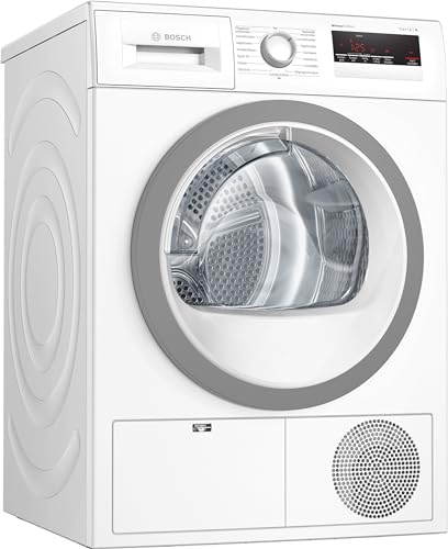 Bosch Wärmepumpentrockner für 8 kg Wäsche, Serie 4, A++, 236 kWh/Jahr, Auto Dry, Anti Vibration-Design, Sensitive Drying-System, Umweltfreundliches Kühlmittel, Weiß, WTH85VWIN Bosch Wärmepumpentrockner für 8 kg Wäsche, Serie 4, A++, 236 kWh/Jahr, Auto Dry, Anti Vibration-Design, Sensitive Drying-System, Umweltfreundliches Kühlmittel, Weiß, WTH85VWIN von Bosch