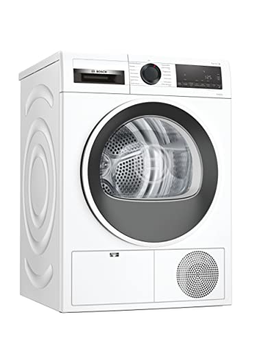 Bosch Wärmepumpentrockner für 9 kg Wäsche, Serie 6, A++, 259 kWh/Jahr, Auto Dry, Anti Vibration-Design, Sensitive Drying-System, Umweltfreundliches Kühlmittel, Weiß, WQG241000 von Bosch Hausgeräte