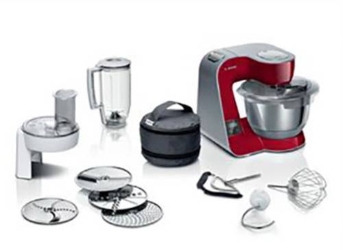 Bosch Haushalt MUM5/Serie 4 Küchenmaschine 1000W Rot-Silber von Bosch Haushalt