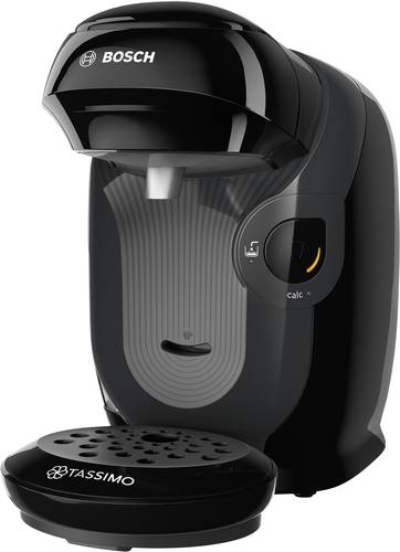 Bosch Haushalt Style TAS1102 Kapselmaschine Schwarz One Touch, Höhenverstellbarer Kaffeeauslauf von Bosch Haushalt