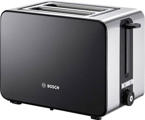 Bosch Haushalt TAT7203 Toaster mit eingebautem Brötchenaufsatz Edelstahl, Schwarz von Bosch Haushalt