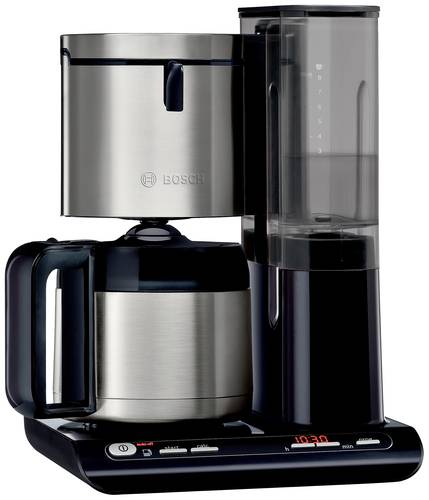 Bosch Haushalt TKA8A683 Kaffeemaschine Edelstahl, Schwarz Fassungsvermögen Tassen=8 Isolierkanne von Bosch Haushalt