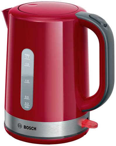 Bosch Haushalt TWK6A514 Wasserkocher schnurlos, Überhitzungsschutz Rot von Bosch Haushalt