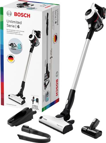 Bosch Haushalt Unlimited BKS611MTB Akku-Handstaubsauger inkl. Mini-Turbobürste, Beutellos von Bosch Haushalt