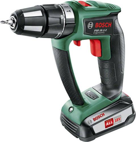 Bosch Home and Garden +PSB 18 LI-2 Ergonomic ohne Akku 2,5Ah -Akku-Schlagbohrschrauber von Bosch Home and Garden