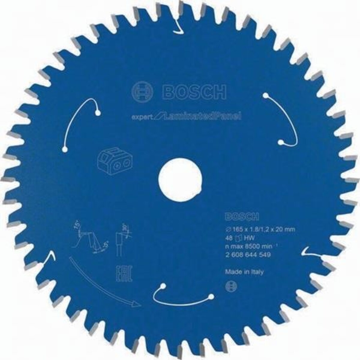 Bosch Kreissägeblatt AD 165mm Z.48 WZ Bohr.20mm Schnitt-B.1,8mm HM 2608644549 Bosch Kreissägeblatt AD 165mm Z.48 WZ Bohr.20mm Schnitt-B.1,8mm HM 2608644549 von Bosch Power Tools