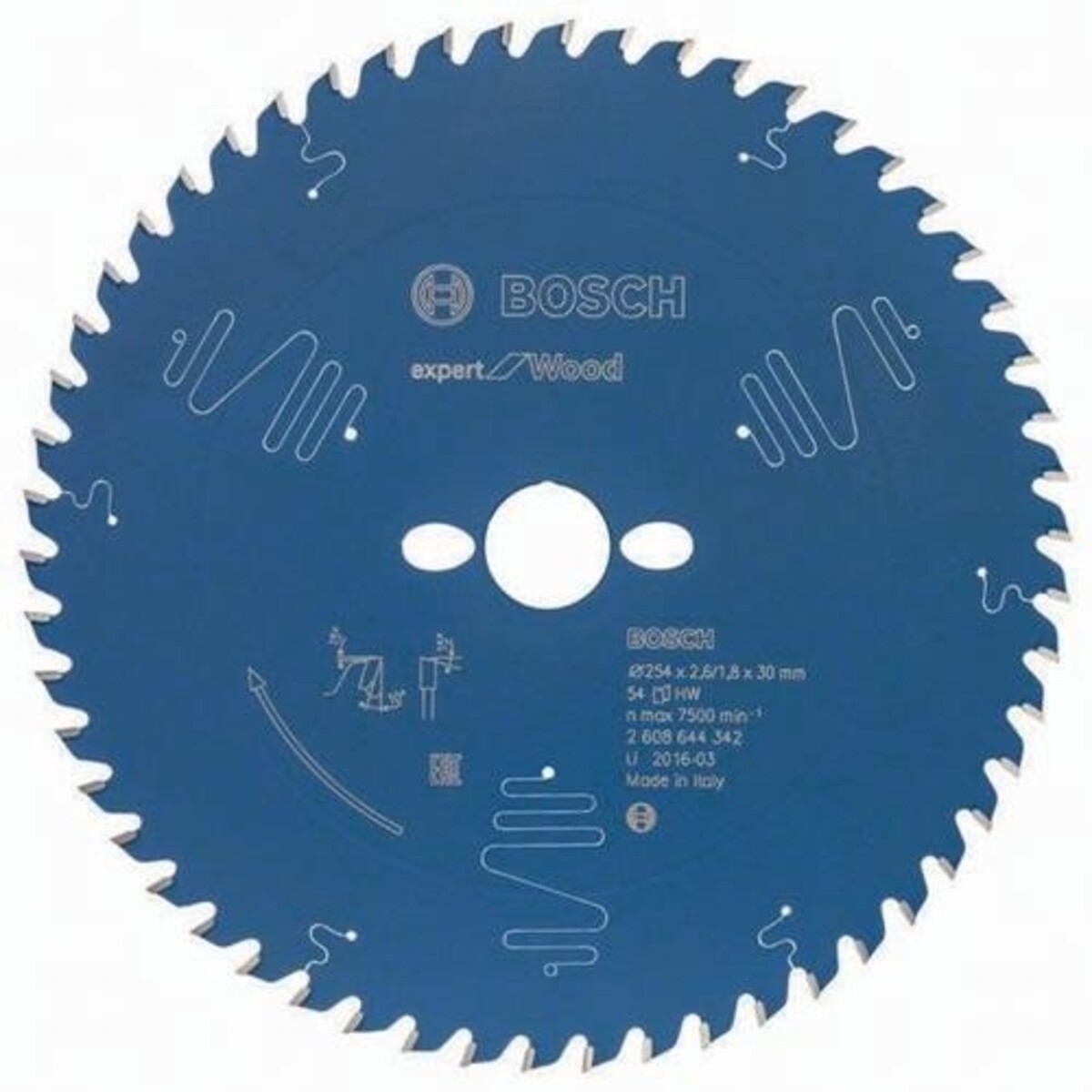 Bosch Kreissägeblatt AD 254mm Z.54 WZ Bohr.30mm Schnitt-B.2,6mm HM 2608644342 Bosch Kreissägeblatt AD 254mm Z.54 WZ Bohr.30mm Schnitt-B.2,6mm HM 2608644342 von Bosch Power Tools