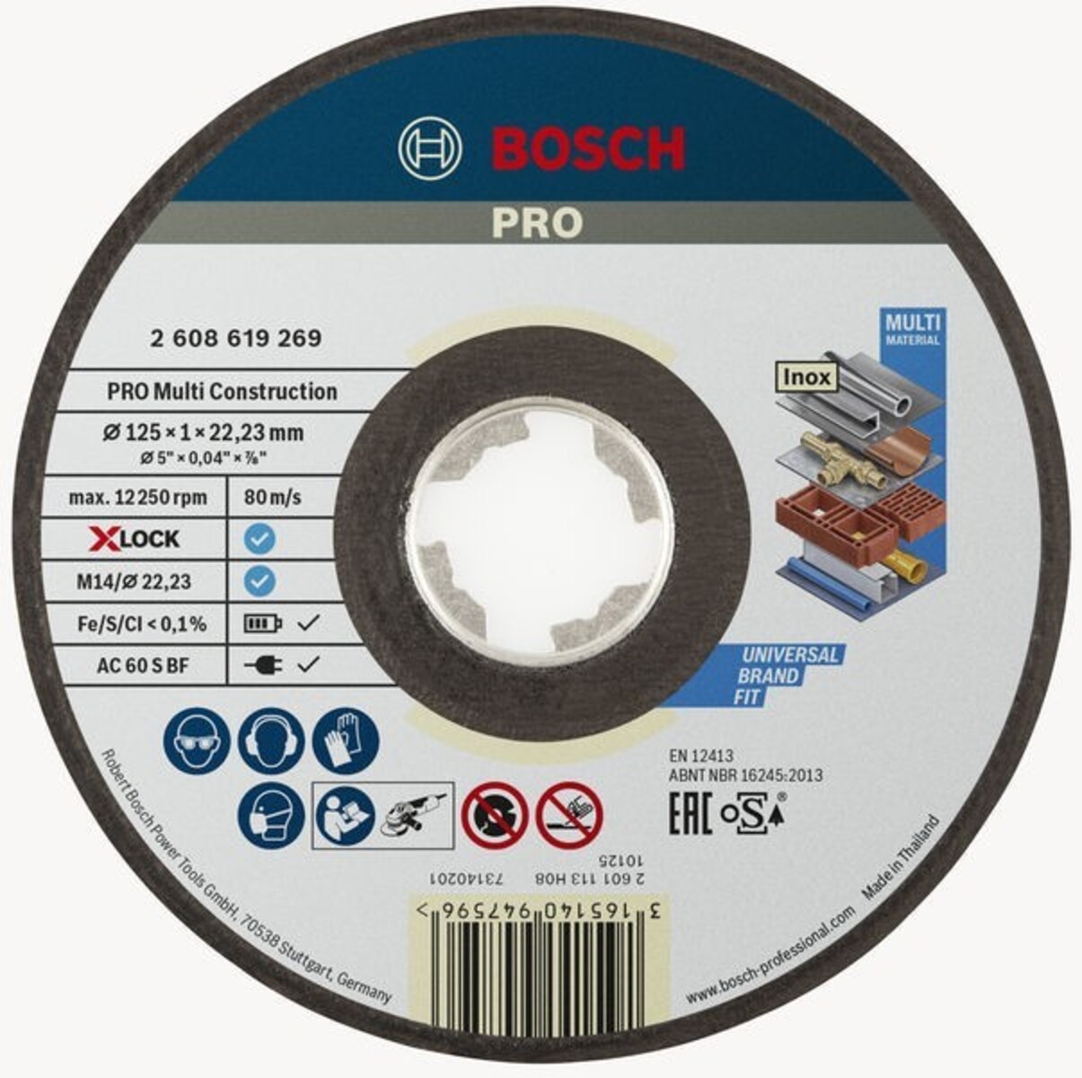 Bosch Power Tools Trennscheibe X-Lock 2608619269 Bosch Power Tools Trennscheibe X-Lock 2608619269 von Bosch Power Tools