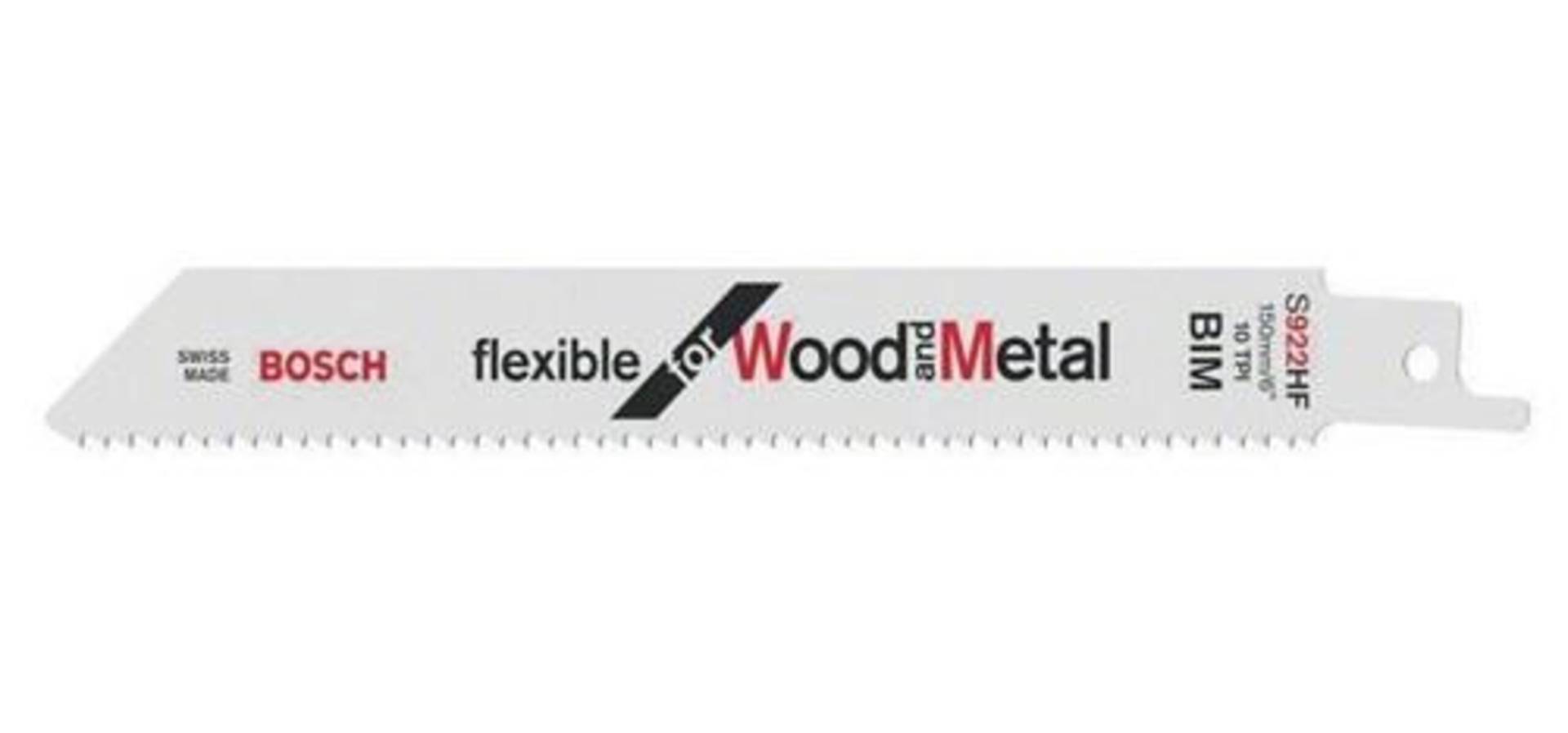 Bosch Säbelsägeblatt S 922 HF L.150mm B.19mm TPI 10 2,5mm 5 St./Karte Bosch Säbelsägeblatt S 922 HF L.150mm B.19mm TPI 10 2,5mm 5 St./Karte von Bosch Power Tools