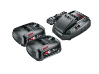 Bosch BATTERIE-SET 18V 2X2,5AH MIT LADESTATION AL1830CV von Bosch Powertools