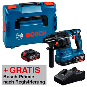 AKTION: BOSCH Professional GBH 18V-22 Akku-Bohrhammer-Set 18,0 V, mit 2 Akkus mit Prämie nach Registrierung von Bosch Professional