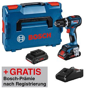 AKTION: BOSCH Professional GSB 18V-90 C Akku-Schlagbohrschrauber-Set 18,0 V, mit 2 Akkus mit Prämie nach Registrierung von Bosch Professional