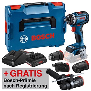 AKTION: BOSCH Professional GSR 18V-90 FC Akku-Bohrschrauber-Set 18,0 V, mit 2 Akkus mit Prämie nach Registrierung von Bosch Professional