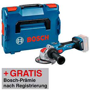 AKTION: BOSCH Professional GWX 18V-SC Bluetooth Low Energy Modul und X-Lock Akku-Winkelschleifer 18,0 V, ohne Akku mit Prämie nach Registrierung AKTION: BOSCH Professional GWX 18V-SC Bluetooth Low Energy Modul und X-Lock Akku-Winkelschleifer 18,0 V, ohne Akku mit Prämie nach Registrierung von Bosch Professional