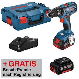 AKTION: BOSCH Professional GSB 18V-28 Akku-Schlagbohrschrauber 18,0 V, mit 2 Akkus mit Prämie nach Registrierung AKTION: BOSCH Professional GSB 18V-28 Akku-Schlagbohrschrauber 18,0 V, mit 2 Akkus mit Prämie nach Registrierung von Bosch Professional