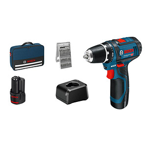 BOSCH Professional GSR 12V-15 Akku-Bohrschrauber 12,0 V, mit 2 Akkus von Bosch Professional