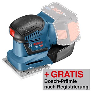 AKTION: BOSCH Professional GSS 18V-10 Akku-Schwingschleifer 18,0 V, ohne Akku mit Prämie nach Registrierung AKTION: BOSCH Professional GSS 18V-10 Akku-Schwingschleifer 18,0 V, ohne Akku mit Prämie nach Registrierung von Bosch Professional