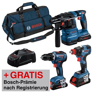 AKTION: BOSCH Professional Profi Set 18V Akku-Bohrhammer-Set 18,0 V, mit 3 Akkus mit Prämie nach Registrierung AKTION: BOSCH Professional Profi Set 18V Akku-Bohrhammer-Set 18,0 V, mit 3 Akkus mit Prämie nach Registrierung von Bosch Professional