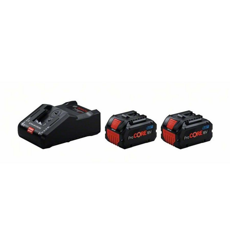 Bosch Professional 2x ProCORE18V 8.0Ah Akkus + GAL 18V-160 C Ladegerät Starter-Set Akku-Ladestation von Bosch Professional