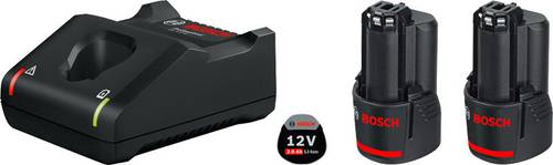 Bosch Professional GAL 12V-40 + 2x GBA 12V 2.0Ah 1600A019R8 Werkzeug-Akku und Ladegerät 12V 2Ah Li- von Bosch Professional