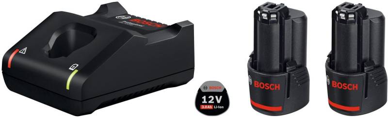 Bosch Professional »GBA 12V 3.0Ah« Akku Starter-Set (2 St), inkl. Ladegerät von Bosch Professional