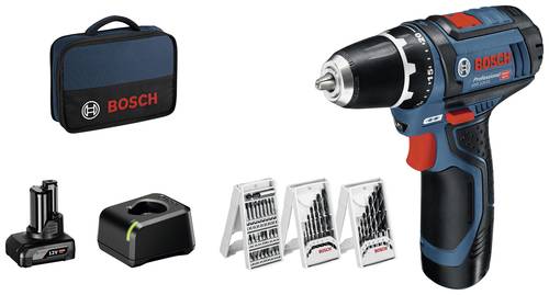 Bosch Professional GSR 12V-15 0615990G6L Akku-Bohrschrauber 12V 2 Ah, 4Ah Li-Ion inkl. 2. Akku, inkl von Bosch Professional