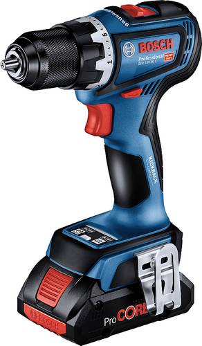 Bosch Professional GSR 18V-90 C 06019K6005 Akku-Bohrschrauber, Akku-Schrauber 18V 4.0Ah Li-Ion bürs von Bosch Professional