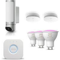 Bosch Smart Home Eyes Außenkamera II + 2x Rauchwarnmelder II & Philips Hue 3x Amb. GU10 + Bridge V2 Bosch Smart Home Eyes Außenkamera II + 2x Rauchwarnmelder II & Philips Hue 3x Amb. GU10 + Bridge V2 von Bosch Smart Home