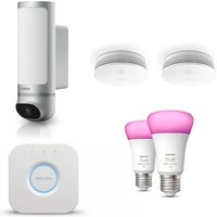 Bosch Smart Home Eyes Außenkamera II mit 2x Rauchwarnmelder II & Philips Hue 2x Amb. E27 mit Bridge V2 Bosch Smart Home Eyes Außenkamera II mit 2x Rauchwarnmelder II & Philips Hue 2x Amb. E27 mit Bridge V2 von Bosch Smart Home