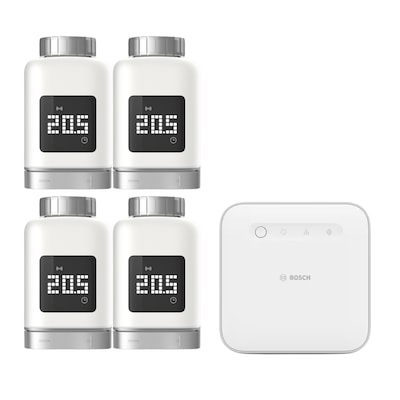 Bosch Smart Home Starter Set Smarte Heizung • 4x smartes Thermostat von Bosch Smart Home