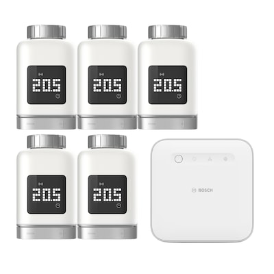 Bosch Smart Home Starter Set Smarte Heizung • 5x smartes Thermostat von Bosch Smart Home