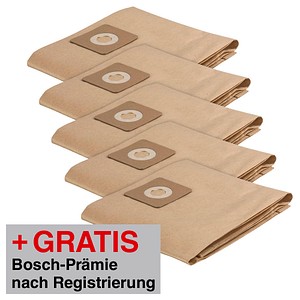 AKTION: 5 BOSCH AdvancedVac 20 Staubsaugerbeutel mit Prämie nach Registrierung von Bosch
