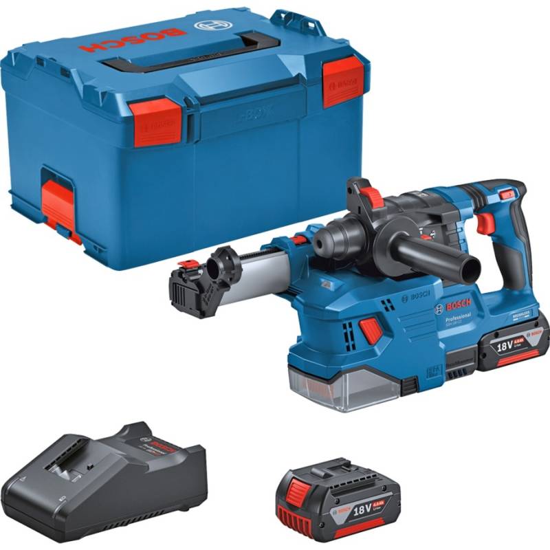 Akku-Bohrhammer GBH 18V-22 Professional, 18Volt, mit GDE 18V-12 von Bosch