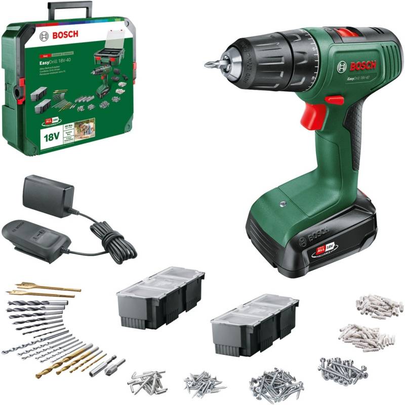 Akku-Bohrschrauber EasyDrill 18V-40 + SystemBox von Bosch