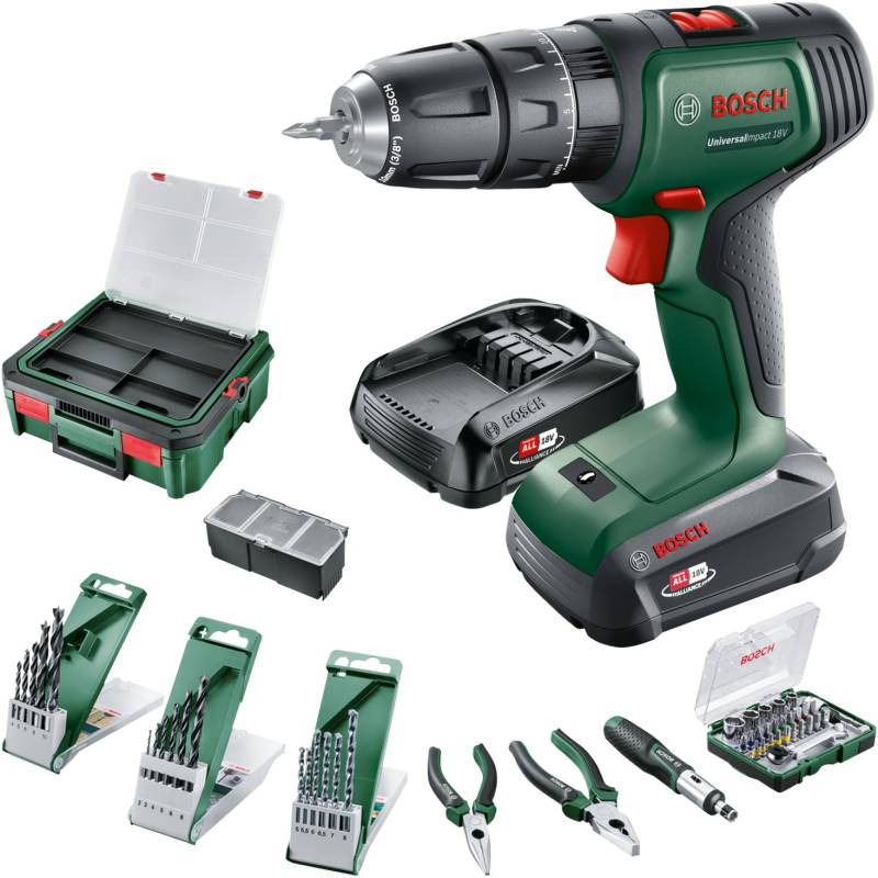 Akku-Schlagbohrschrauber UniversalImpact 18V + SystemBox von Bosch
