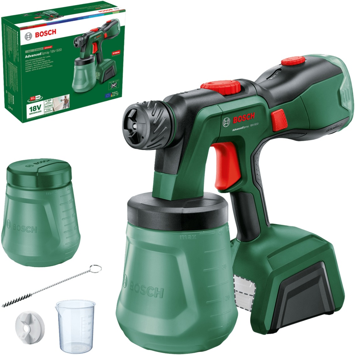 Akku-Spritzpistole AdvancedSpray 18V-500 solo, Sprühpistole von Bosch