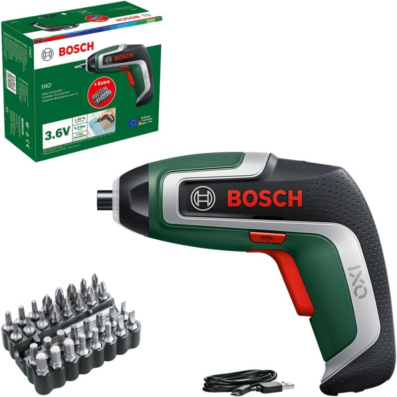 Akkuschrauber IXO 7 Bit-Set 3,6Volt von Bosch