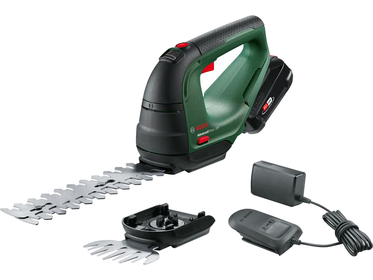 BOSCH Akku-Gras- und Strauchschere AdvancedShear 18V-10, 0600857000, 1x 2,0 Ah Akku BOSCH Akku-Gras- und Strauchschere AdvancedShear 18V-10, 0600857000, 1x 2,0 Ah Akku von Bosch