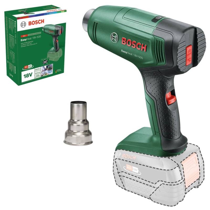 BOSCH Akku-Heißluftgebläse EasyHeat 18V-500, 06032A8000, solo von Bosch
