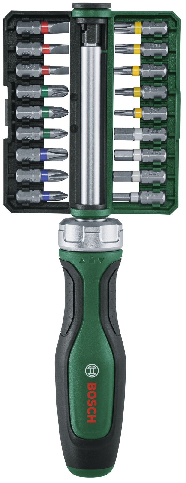 BOSCH Bit-Ratschenschraubendreher-Set, 1600A02Z9A, 19-teilig von Bosch