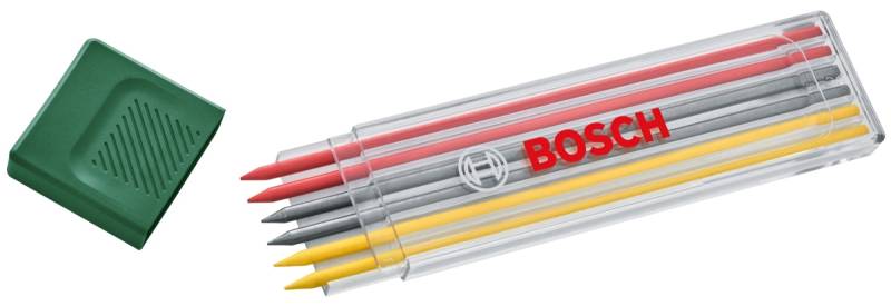 BOSCH Bleistiftminen, 1600A032UV, mehrfarbig 2,8 mm, 6 Stück von Bosch
