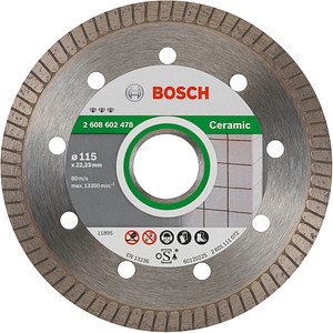 BOSCH Diamant-Trennscheibe Best Ceramic Extra-Clean Turbo von Bosch