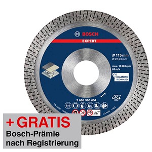 AKTION: BOSCH Diamant-Trennscheibe EXPERT HardCeramic mit Prämie nach Registrierung AKTION: BOSCH Diamant-Trennscheibe EXPERT HardCeramic mit Prämie nach Registrierung von Bosch