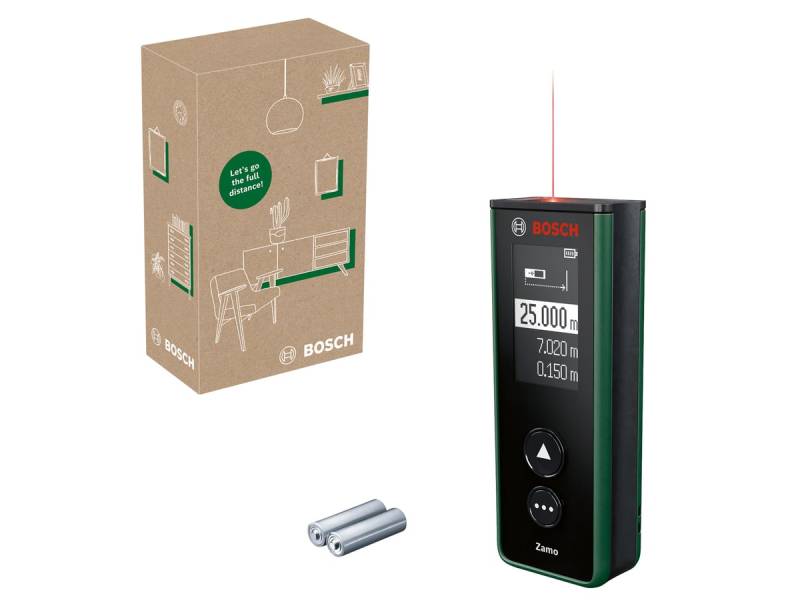 BOSCH Digitaler Laser-Entfernungsmesser Zamo Basic, 06036729Z0 von Bosch