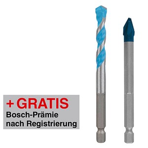 AKTION: BOSCH EXPERT HEX-9 Hard Ceramic + HEX-9 Multi Construction Bohrer-Set, 2 St. mit Prämie nach Registrierung AKTION: BOSCH EXPERT HEX-9 Hard Ceramic + HEX-9 Multi Construction Bohrer-Set, 2 St. mit Prämie nach Registrierung von Bosch