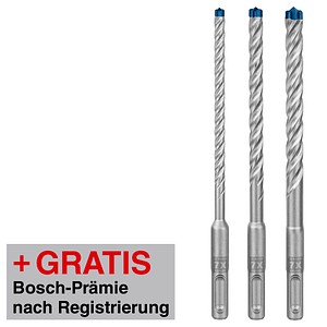 AKTION: BOSCH EXPERT SDS plus-7X Hammerbohrer-Set, 3-teilig mit Prämie nach Registrierung AKTION: BOSCH EXPERT SDS plus-7X Hammerbohrer-Set, 3-teilig mit Prämie nach Registrierung von Bosch